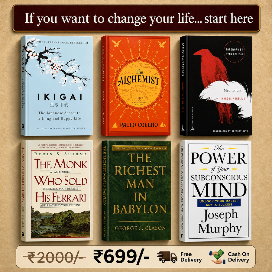 Ultimate Self-Improvement & Wisdom 6-Book Combo Set | Best Price