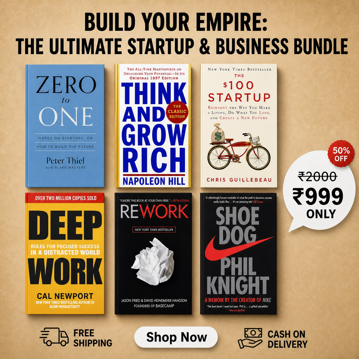 Build Your Empire Ultimate Startup & Business 6-Book Bundle Set